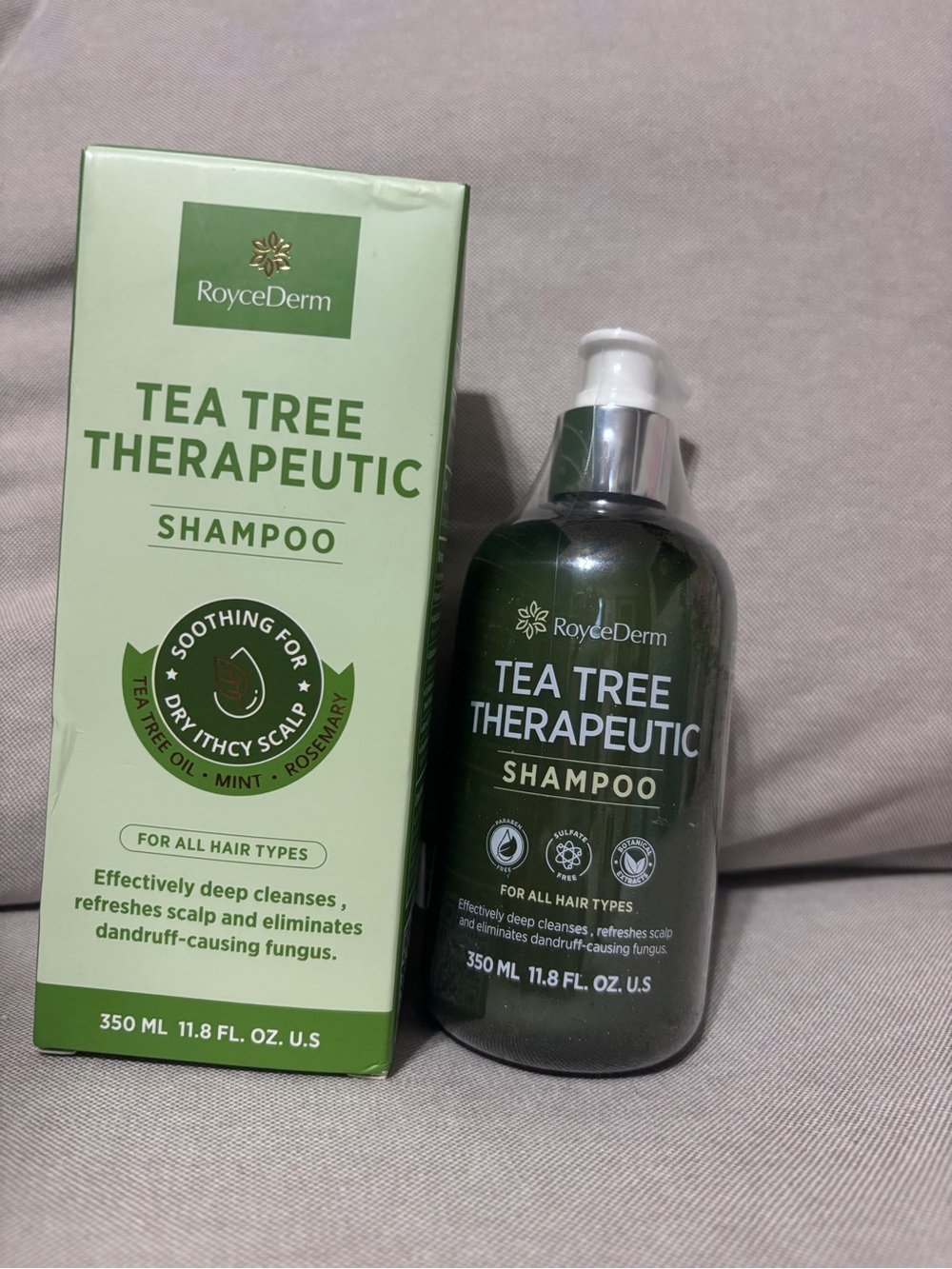 Roycederm Tea Tree Antifungal Shampoo: Folliculitis Shampoo for Dry Scalp
